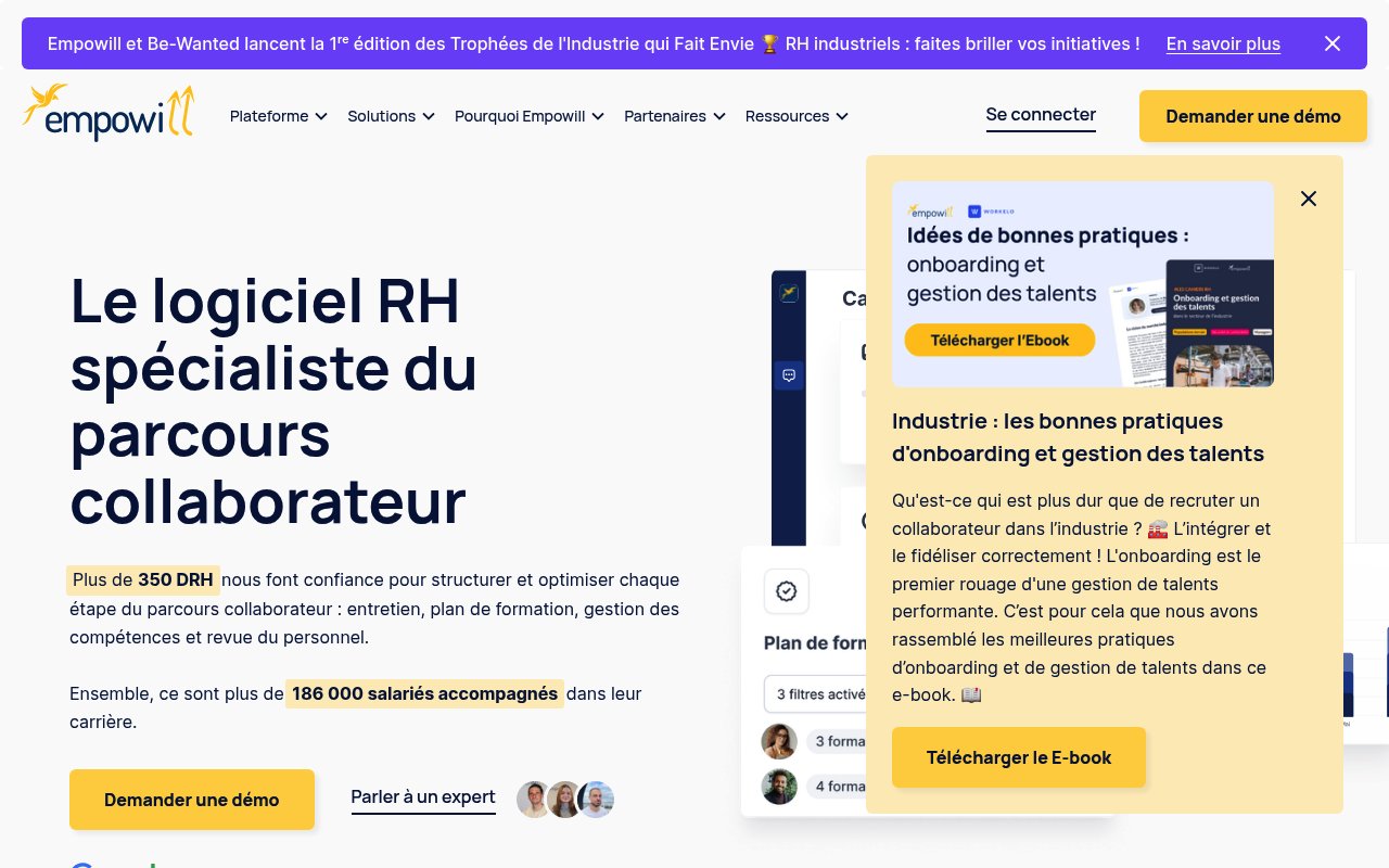 Apercu du site Empowill