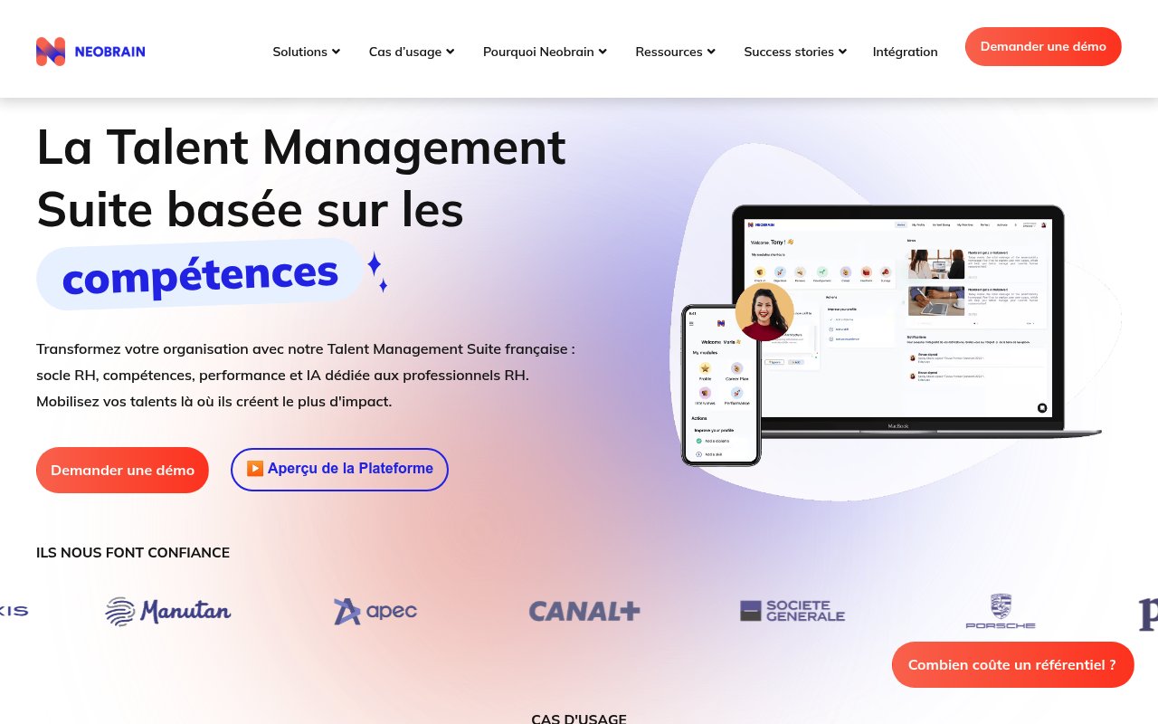 Apercu du site Neobrain