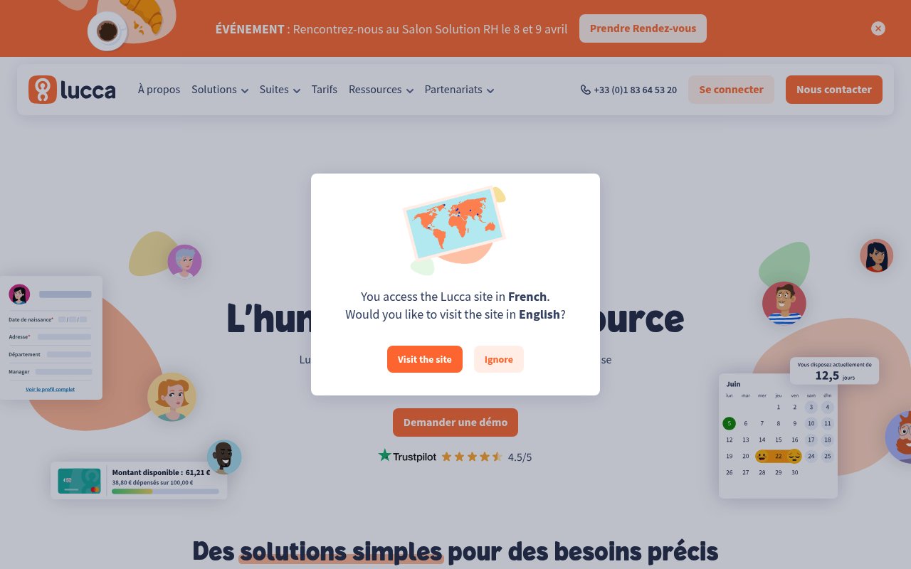 Apercu du site Lucca