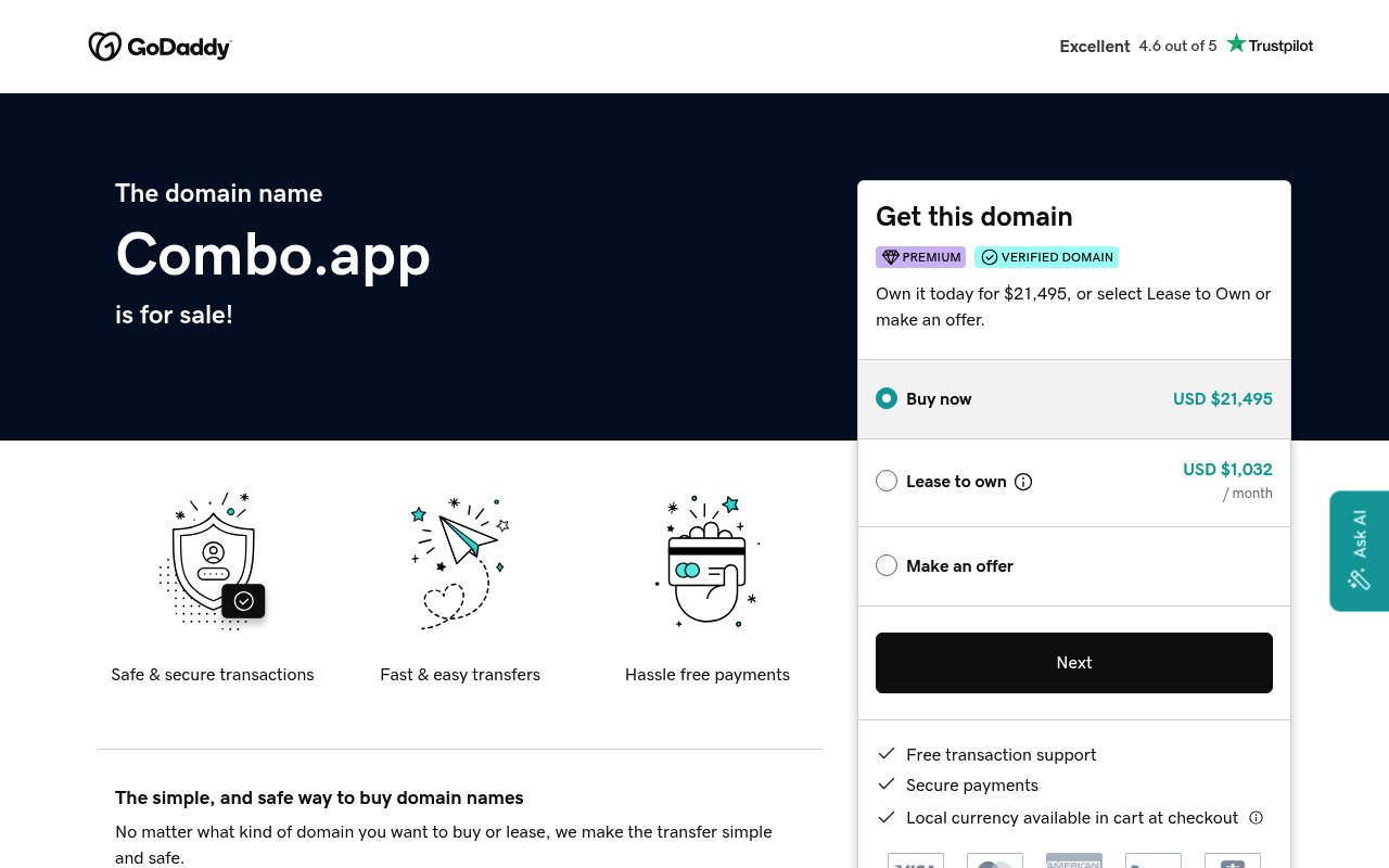 Apercu du site Combo