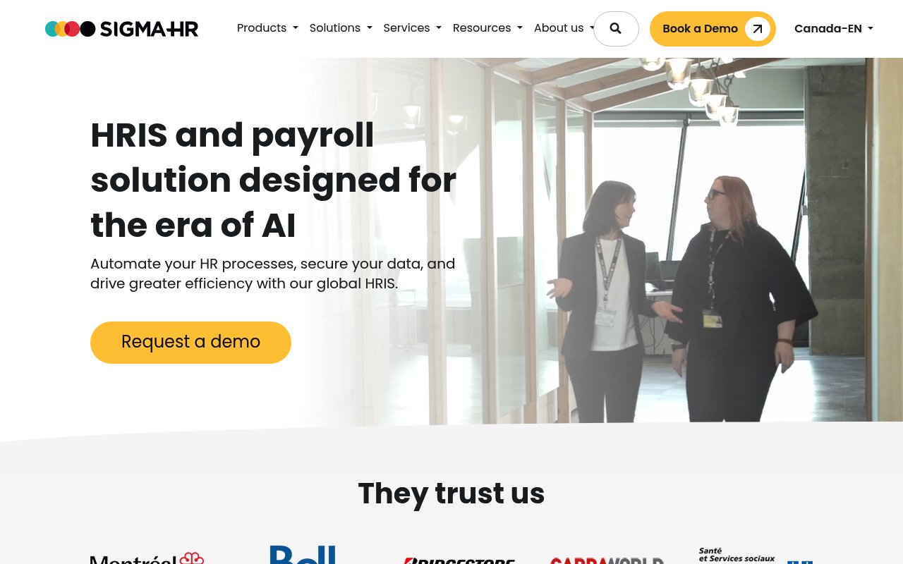 Apercu du site Sigma RH