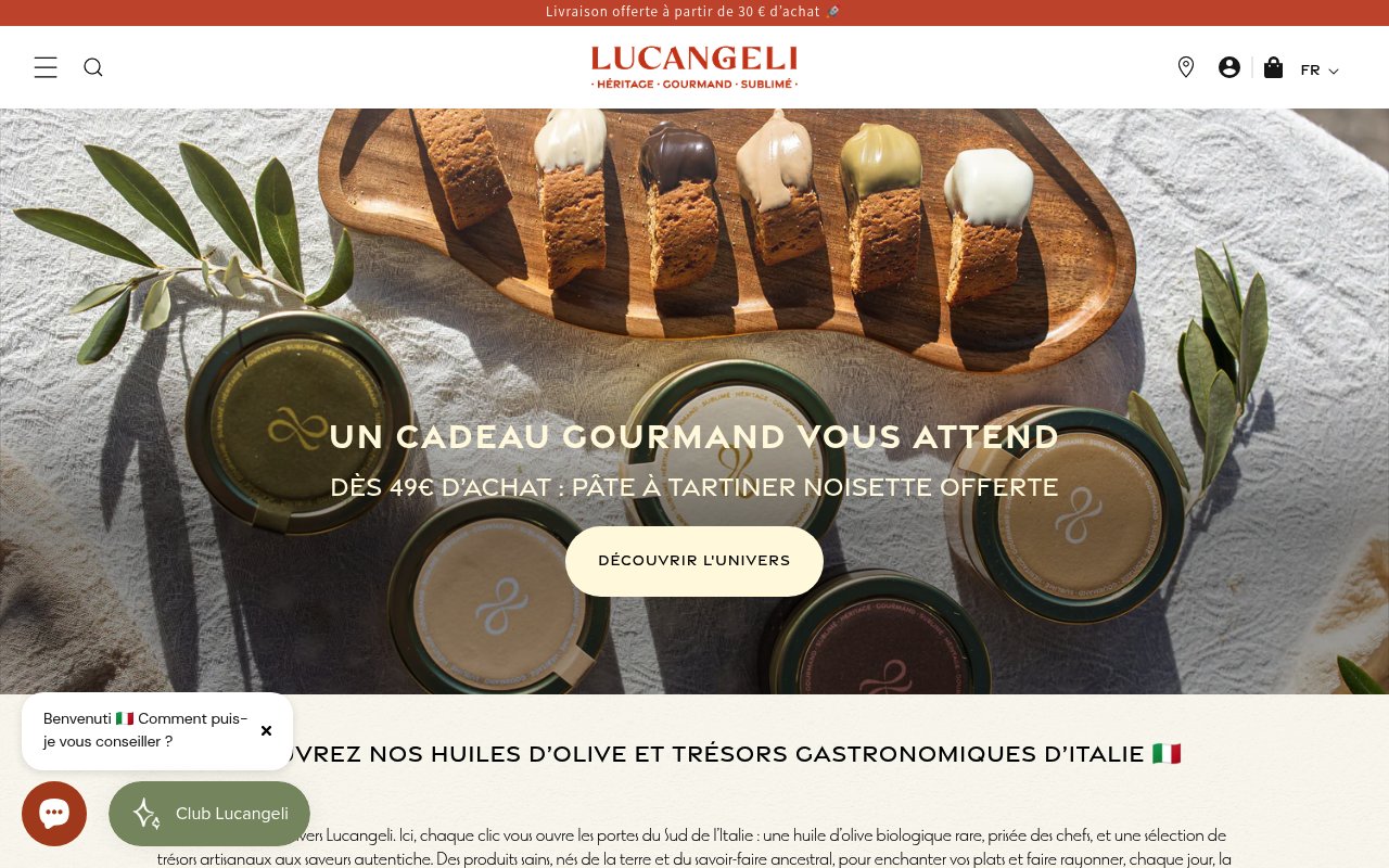 Apercu du site Lucangeli