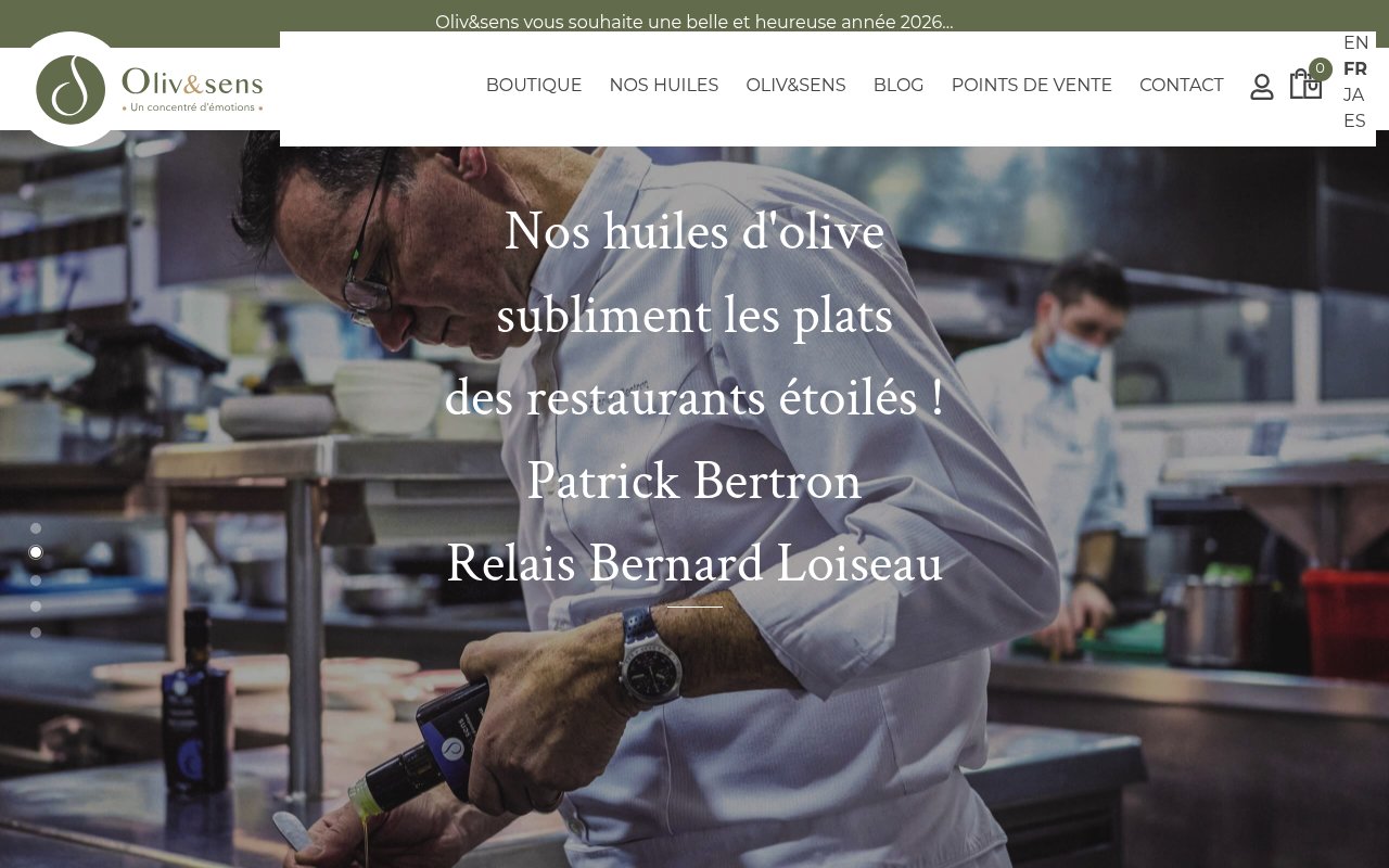 Apercu du site Oliv et Sens