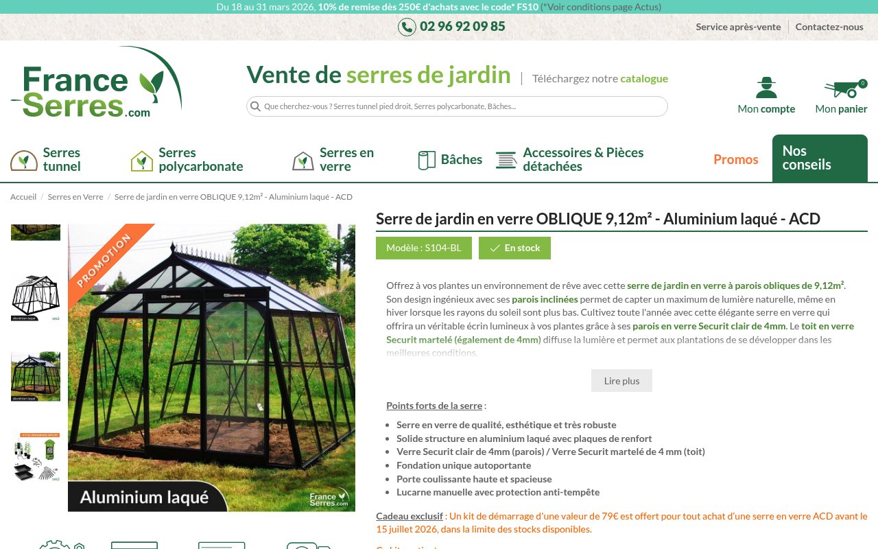 Apercu du site France Serres