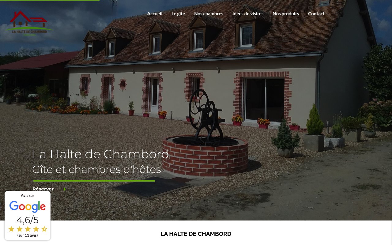 Top 9 meilleures chambres d'hôtes à Chambord : le classement 2026 7 Apercu du site La halte de chambord