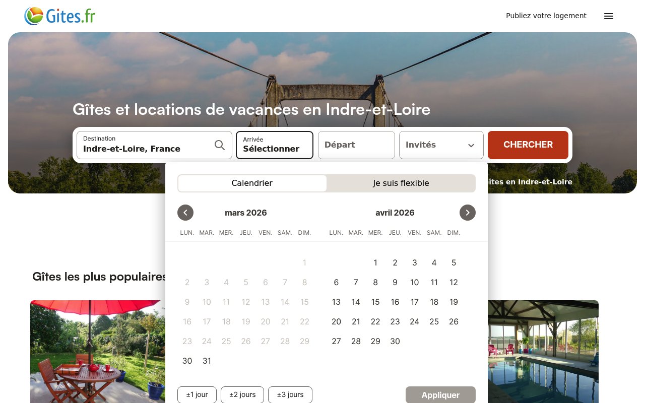 Apercu du site Gites
