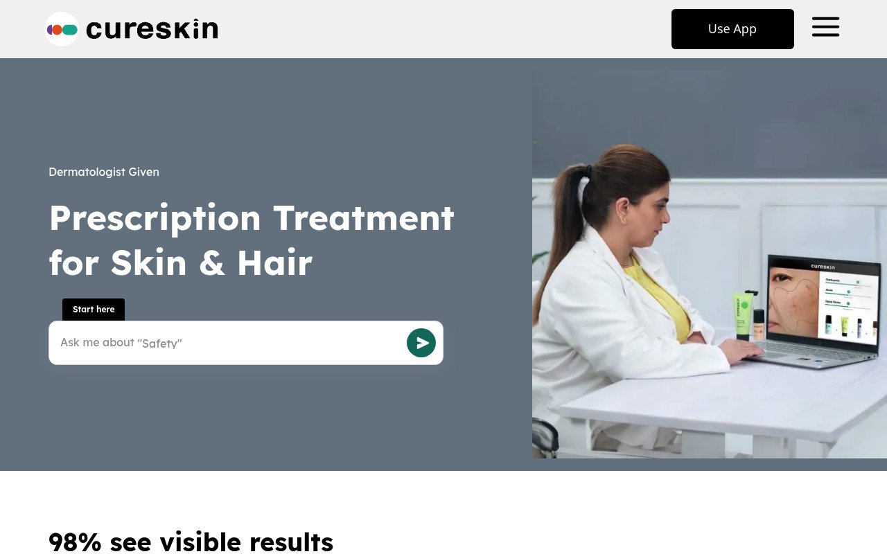 Apercu du site Cureskin