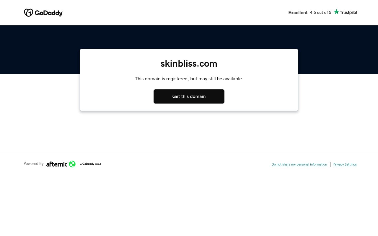 Apercu du site Skin Bliss