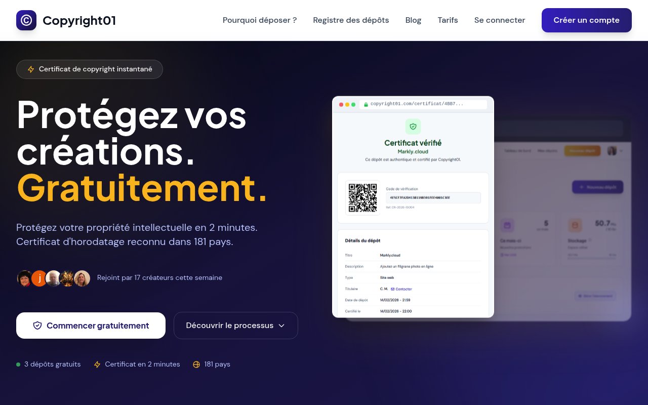 Apercu du site Copyright01