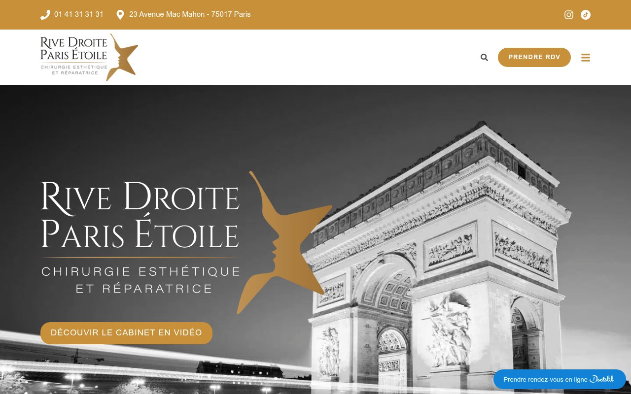 Apercu du site Esthétique Rive Droite