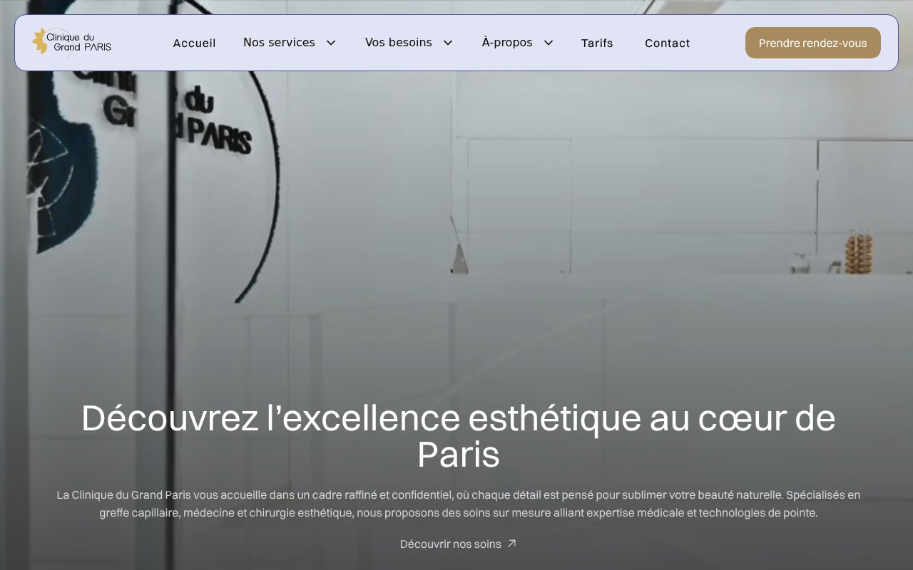 Apercu du site Clinique du Grand Paris