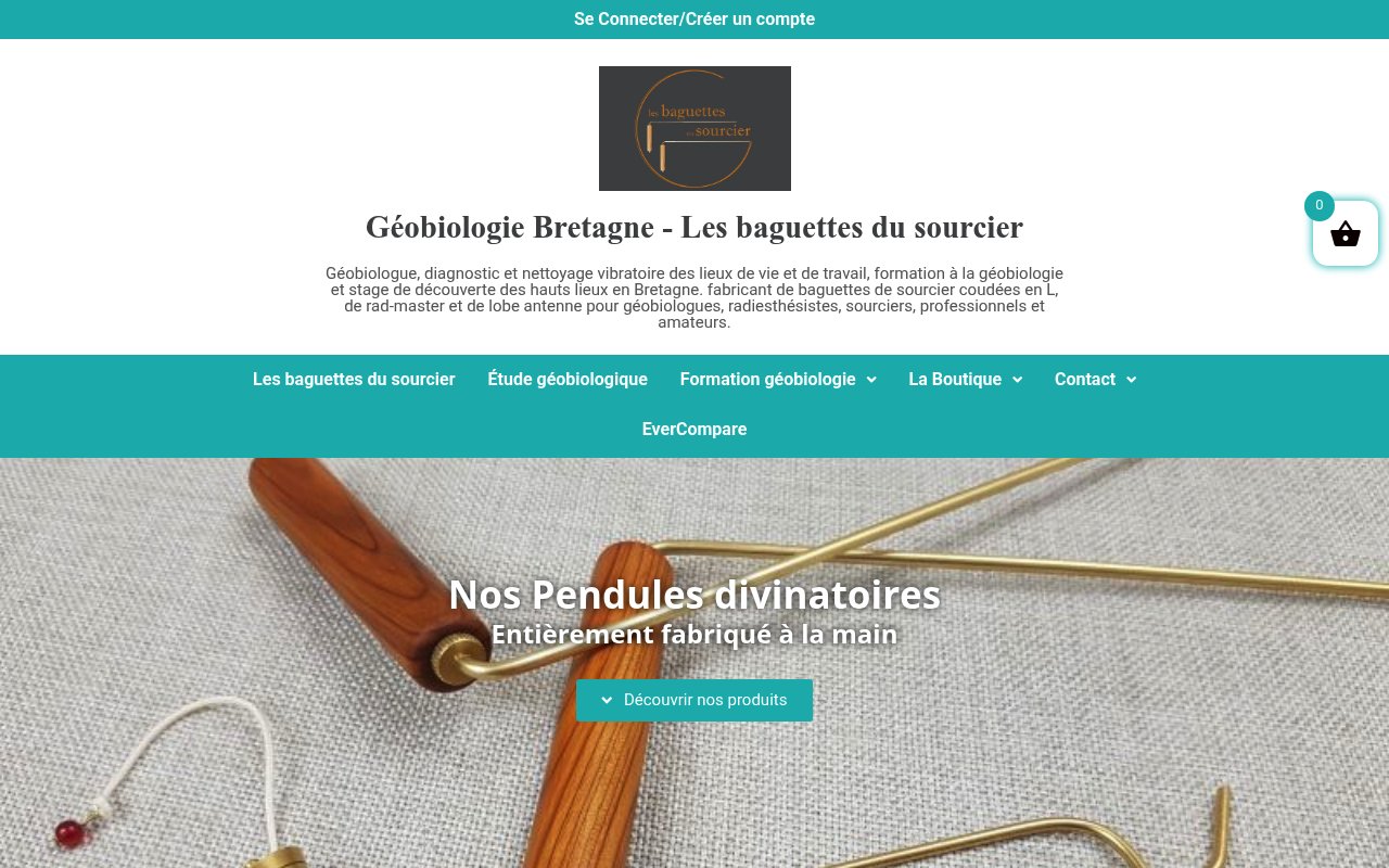 Apercu du site Les Baguettes du Sourcier