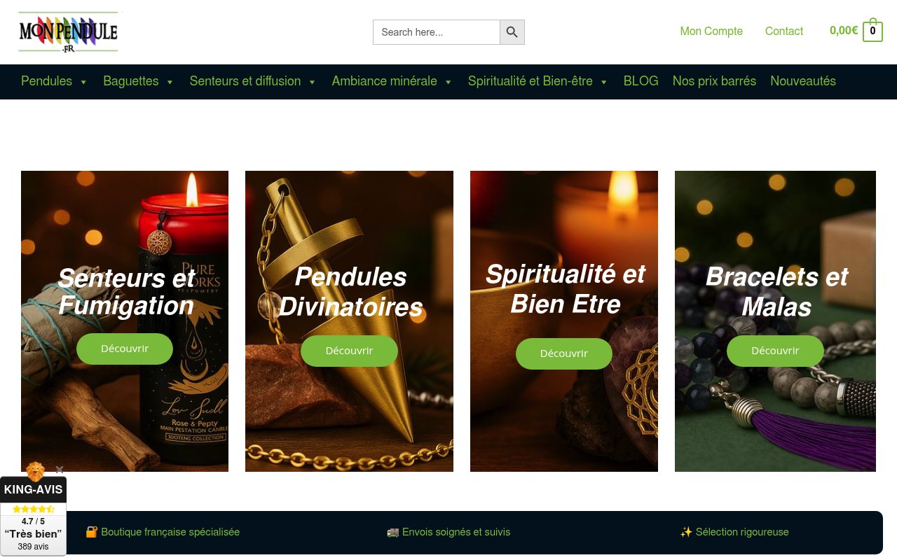 Apercu du site Monpendule.fr