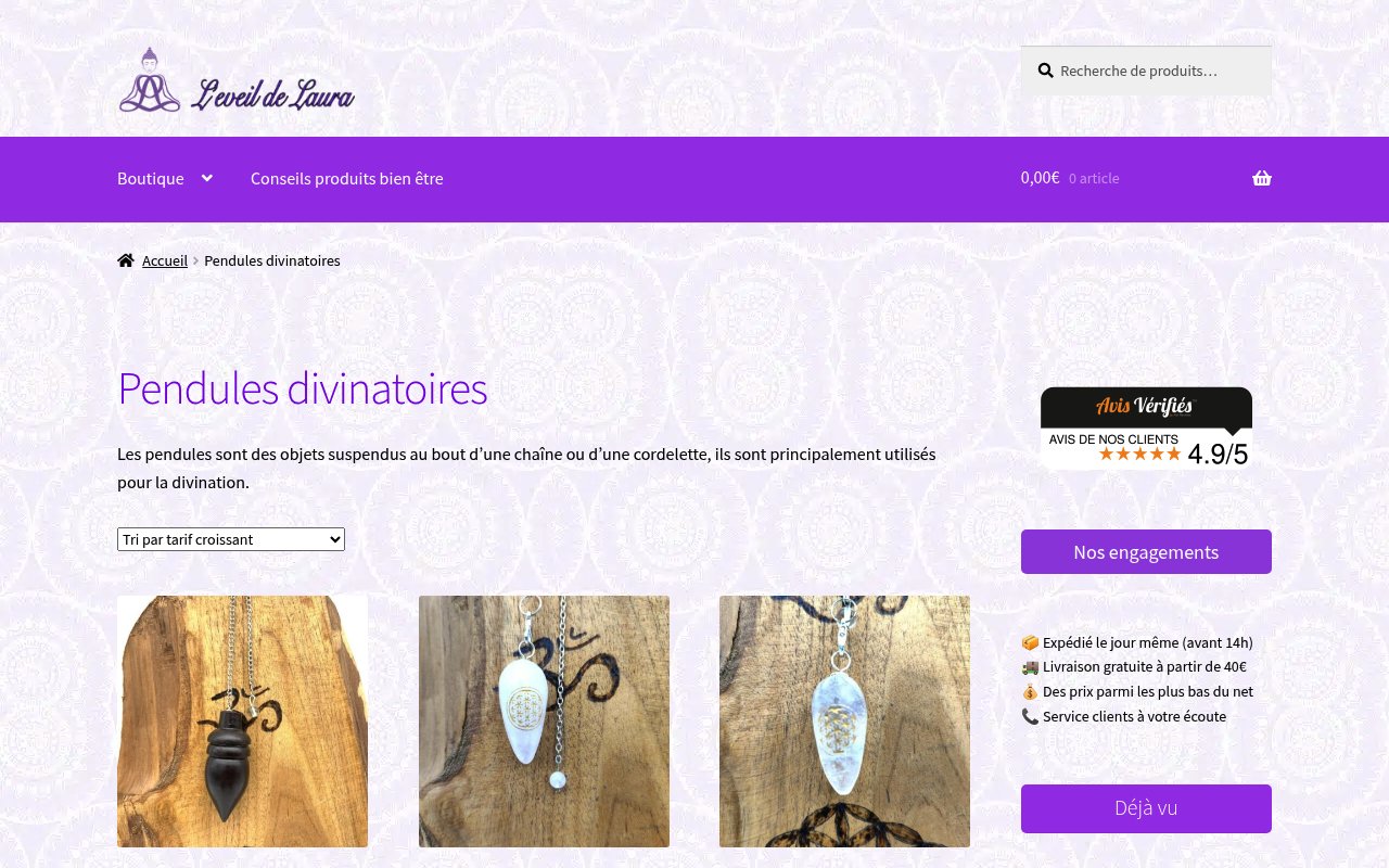 Apercu du site Le Réveil de Laura