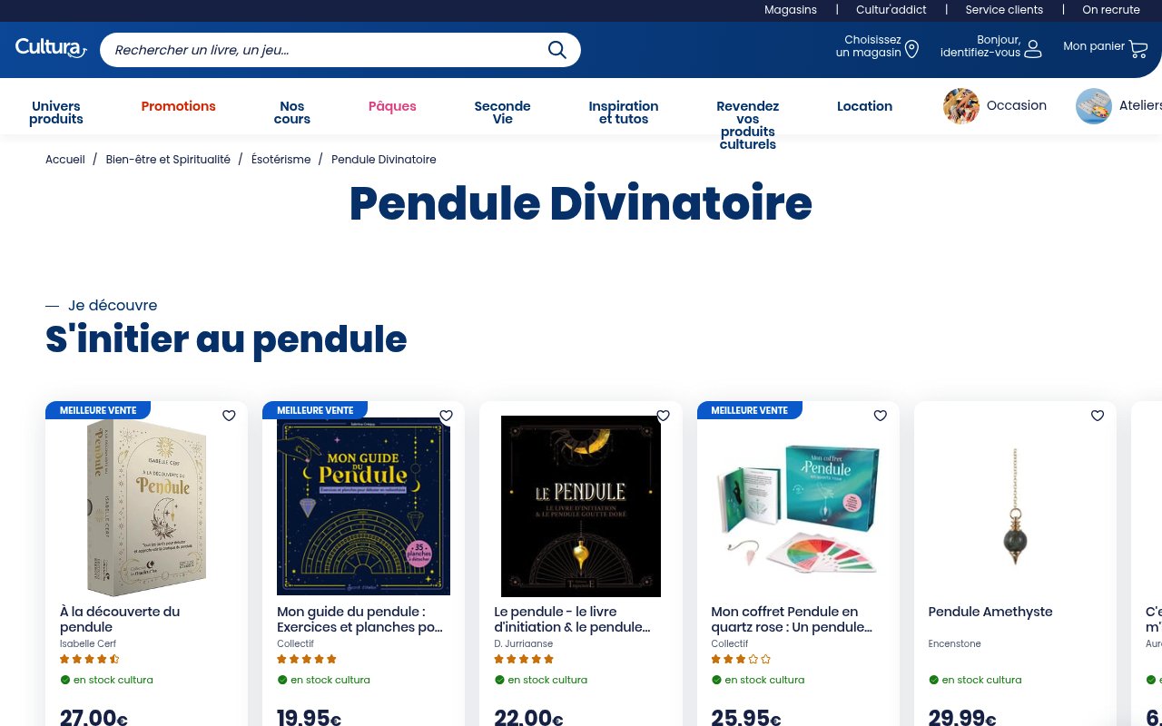 Apercu du site Cultura