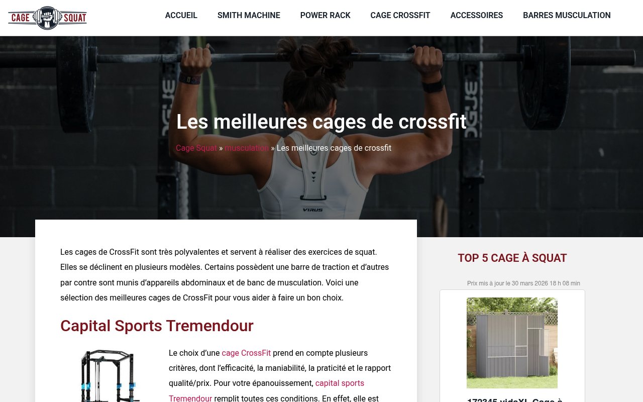 Apercu du site Cage-Squat.fr