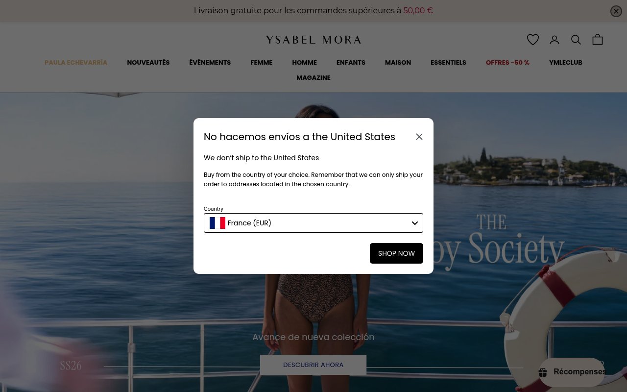 Apercu du site Ysabel Mora