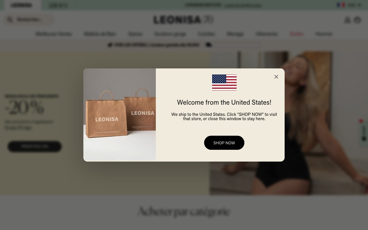 Apercu du site Leonisa