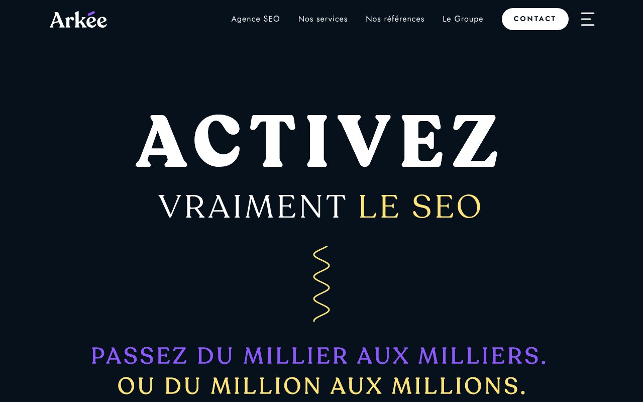 Apercu du site Arkee