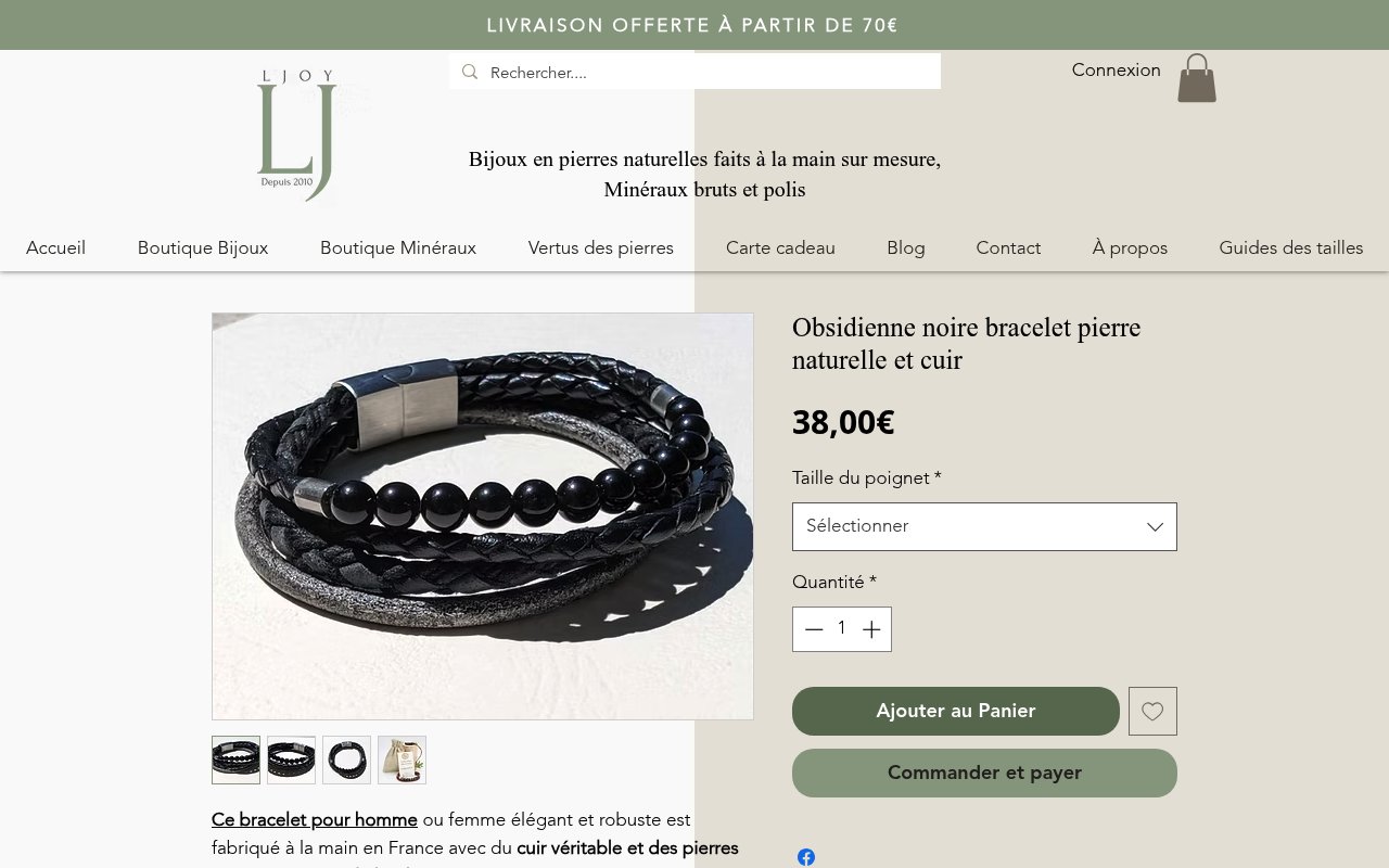 Apercu du site L'Joy Créations
