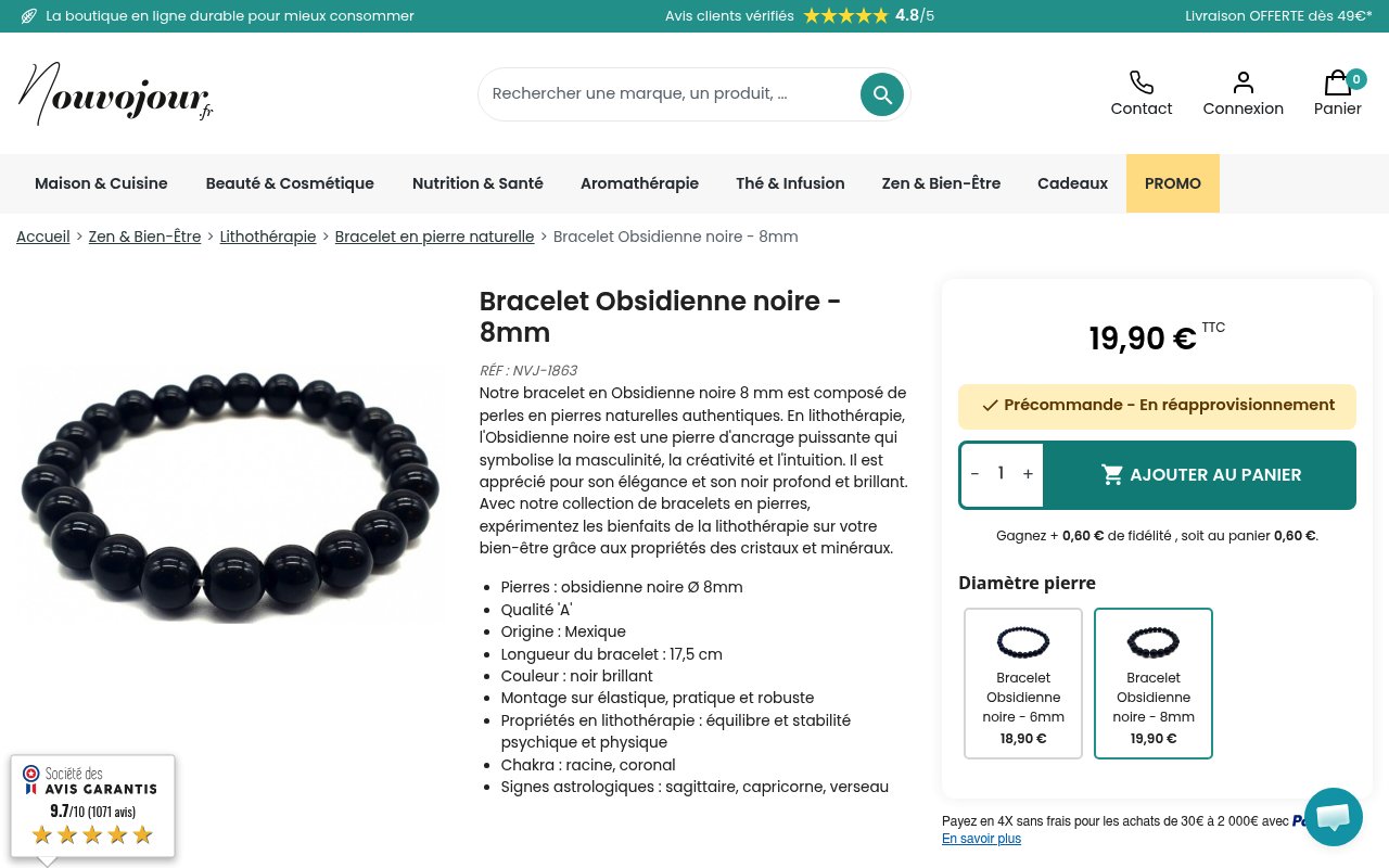 Apercu du site Nouvojour