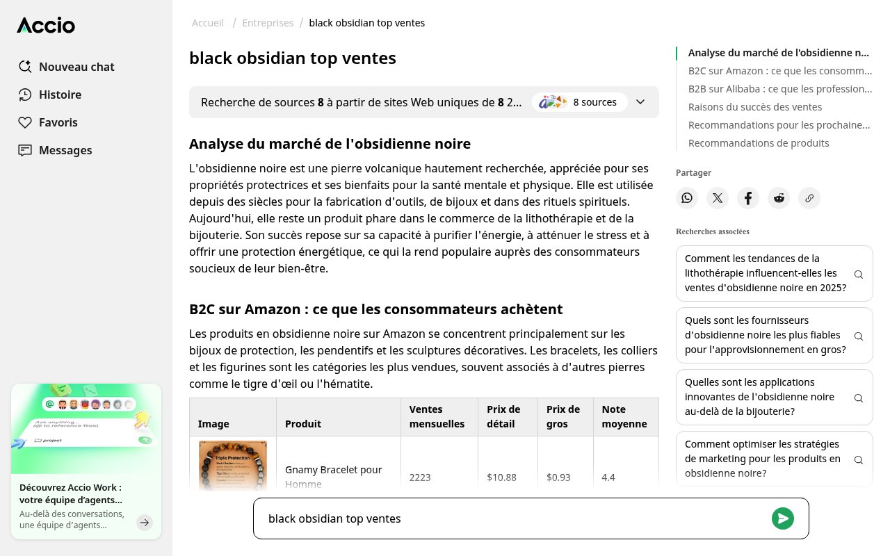 Apercu du site Accio Bijoux Minéraux
