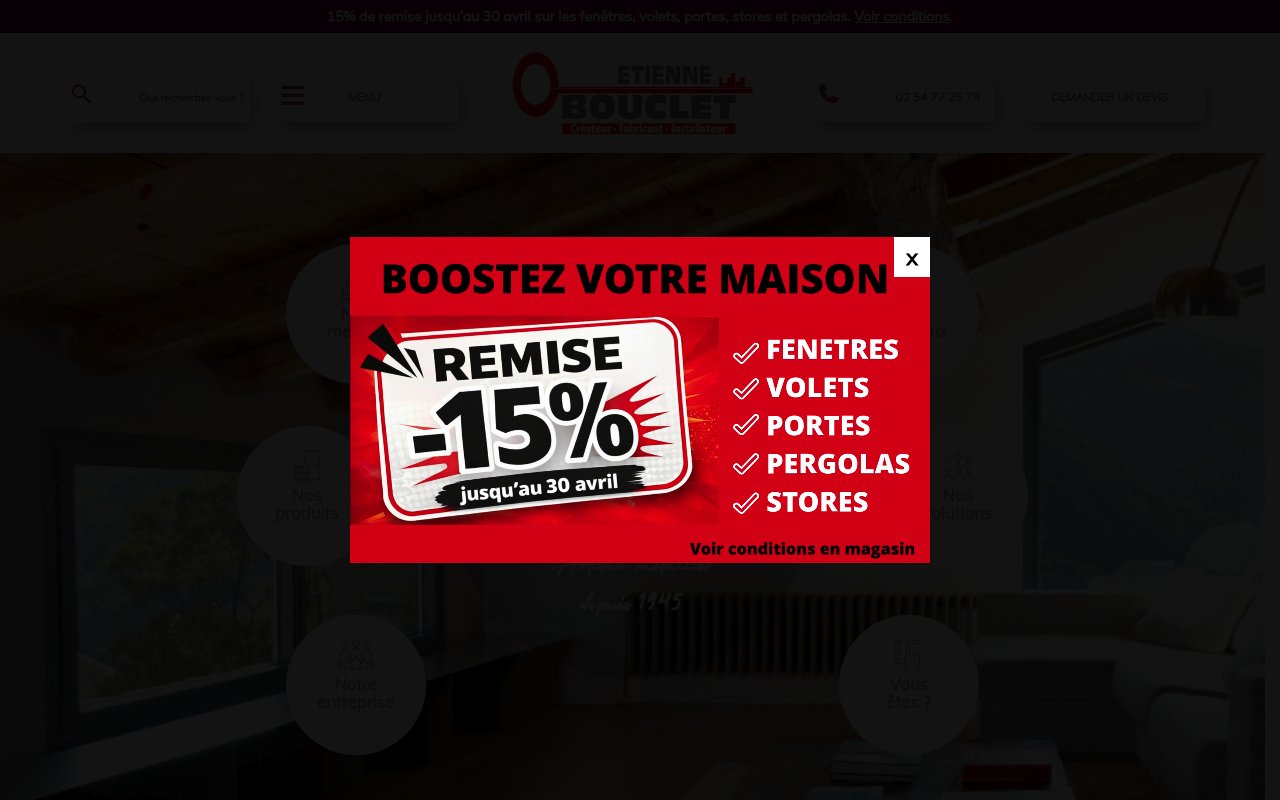 Apercu du site Etienne Bouclet