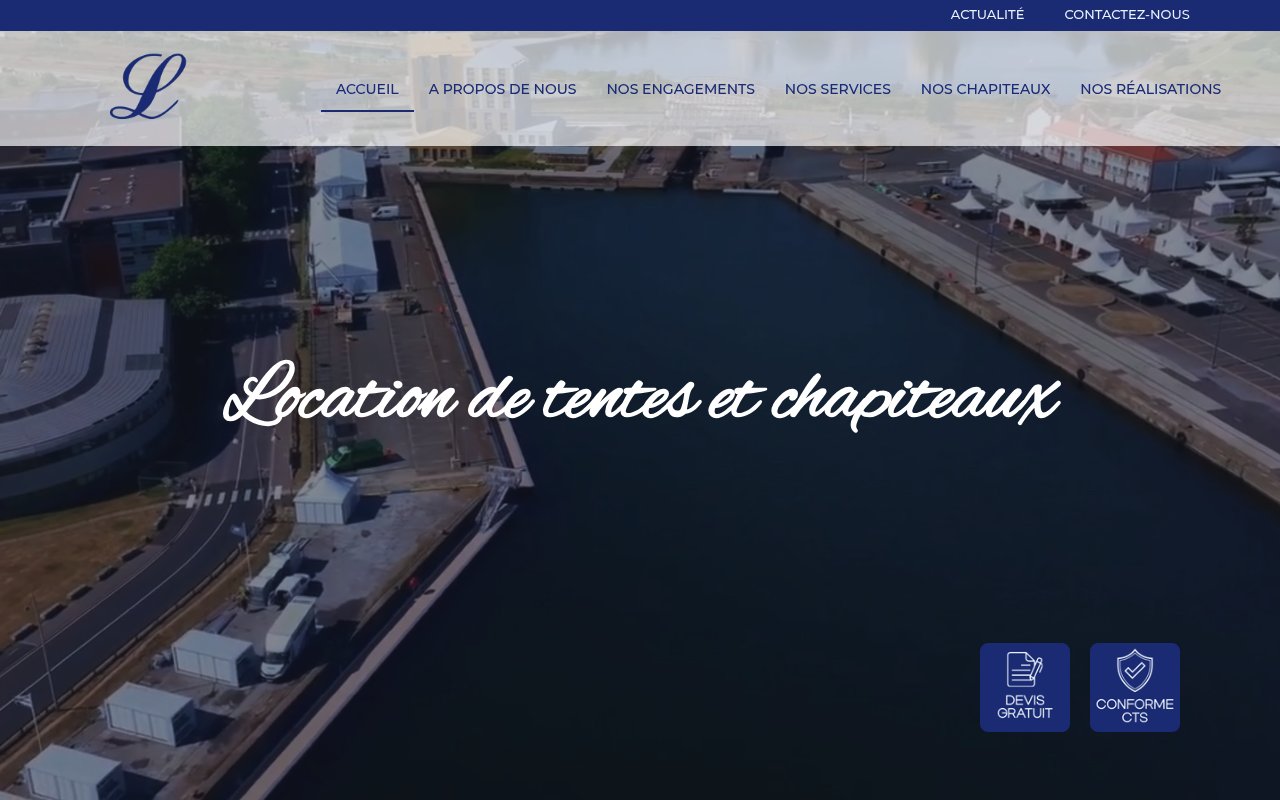 Apercu du site Chapiteaux Lourdel