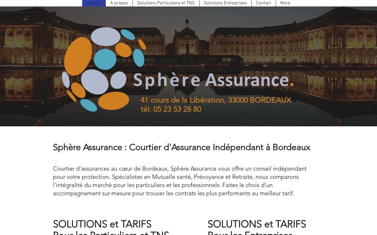 Apercu du site Sph&egrave;re Conseil