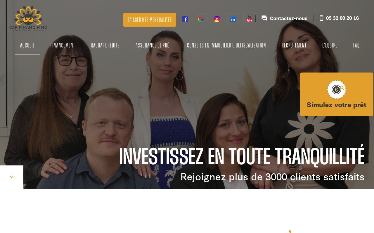 Apercu du site Cap Financimmo