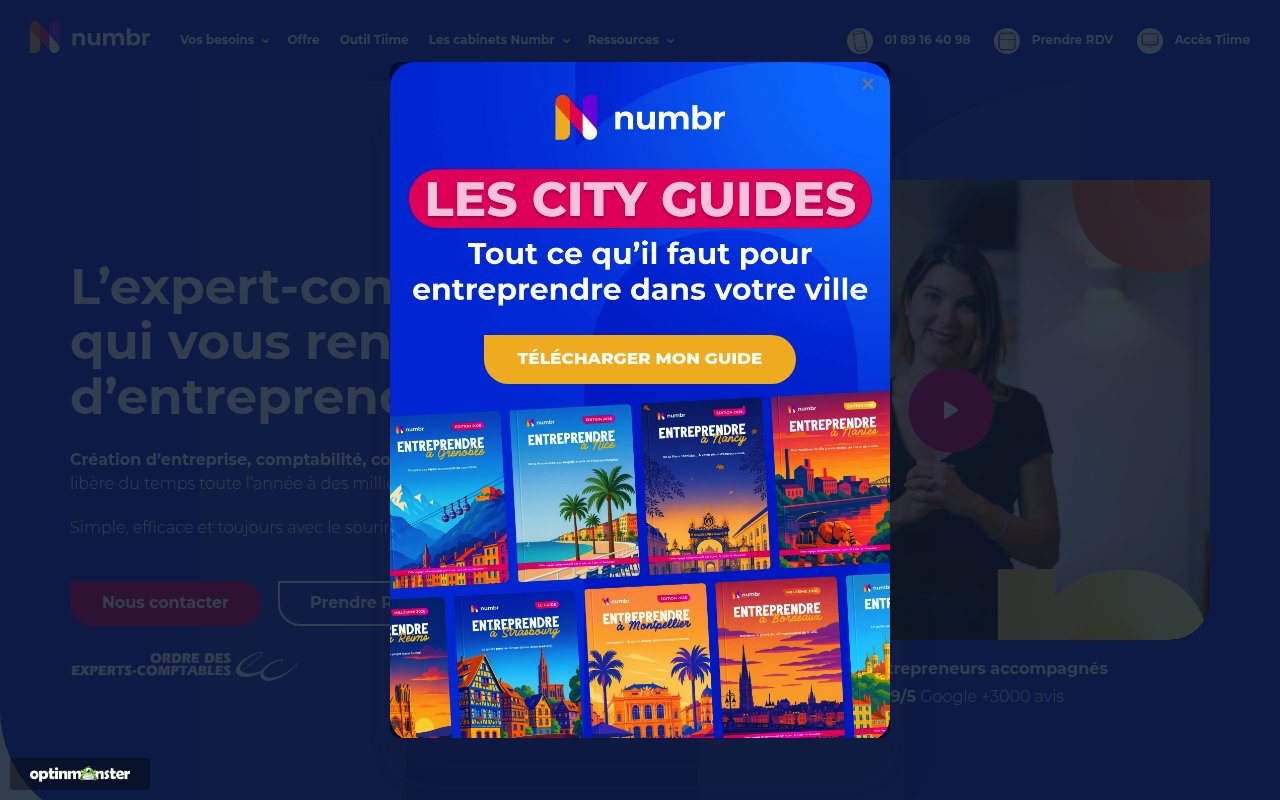 Apercu du site Numbr