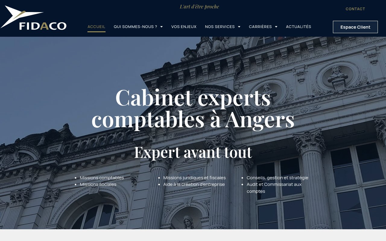 Apercu du site FIDACO