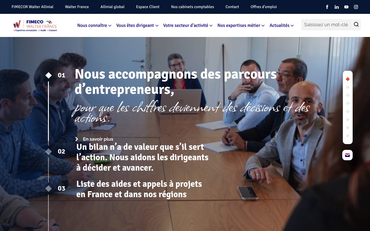Apercu du site FIMECO