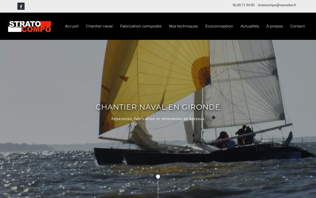 Apercu du site Chantier Naval Strato Compo