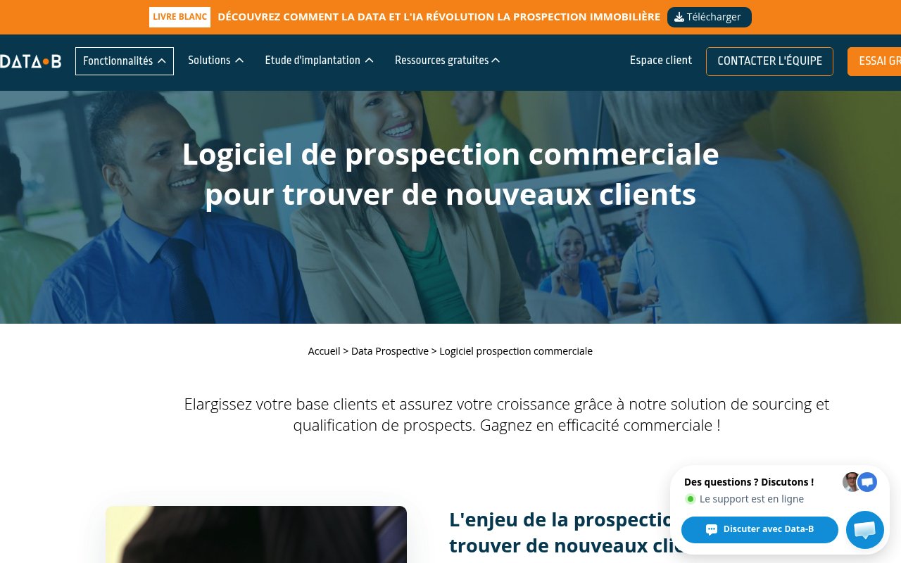 Apercu du site Data-B