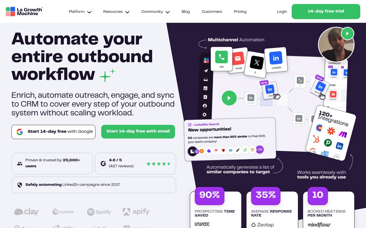 Apercu du site La Growth Machine