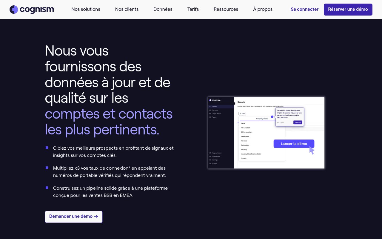 Apercu du site Cognism