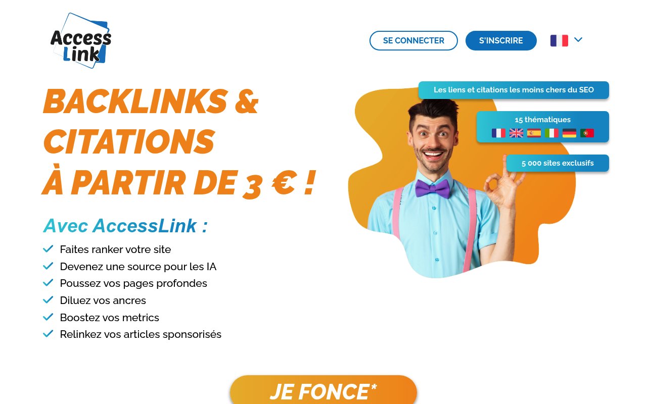 Apercu du site Accesslink