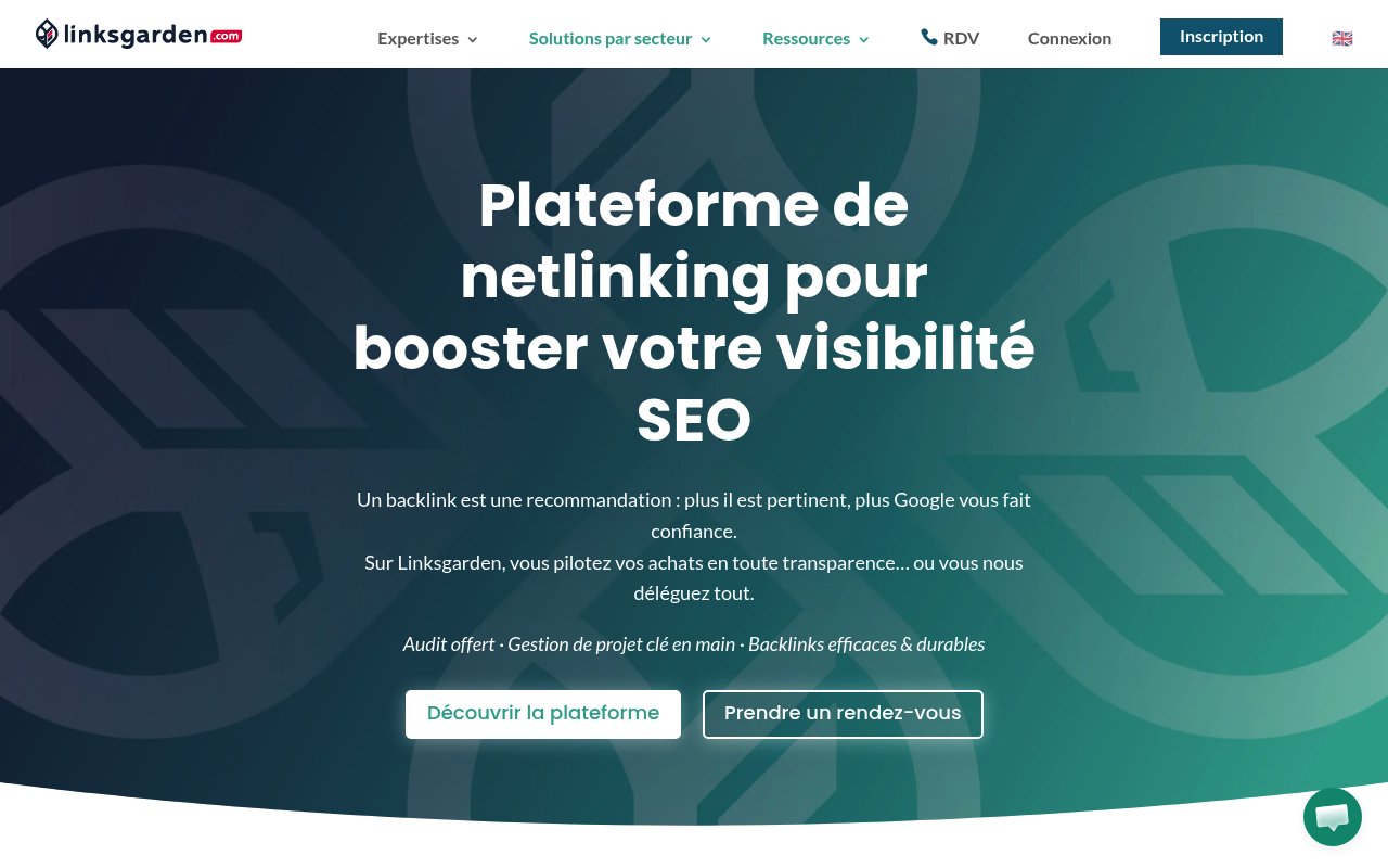 Apercu du site Linksgarden