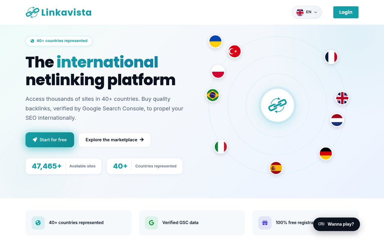 Apercu du site Linkavista