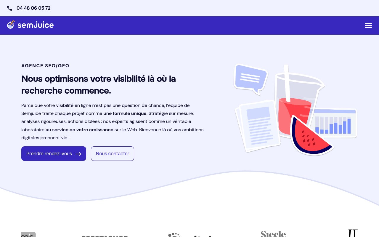 Apercu du site SEMJuice