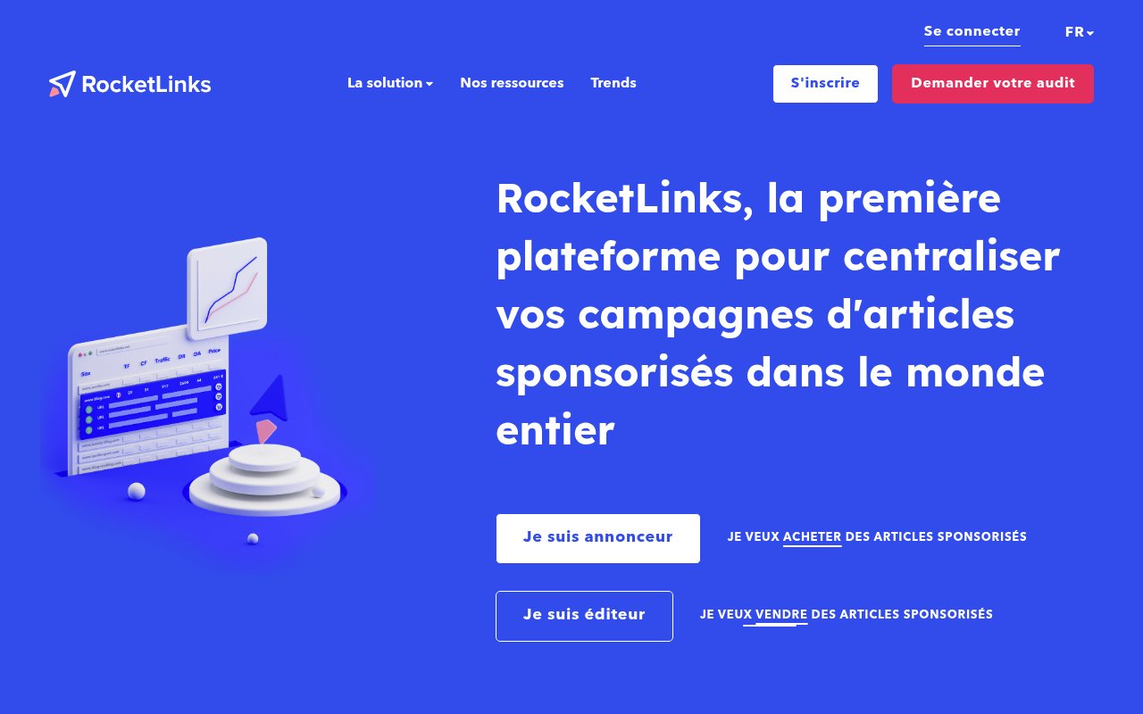 Apercu du site Rocketlinks
