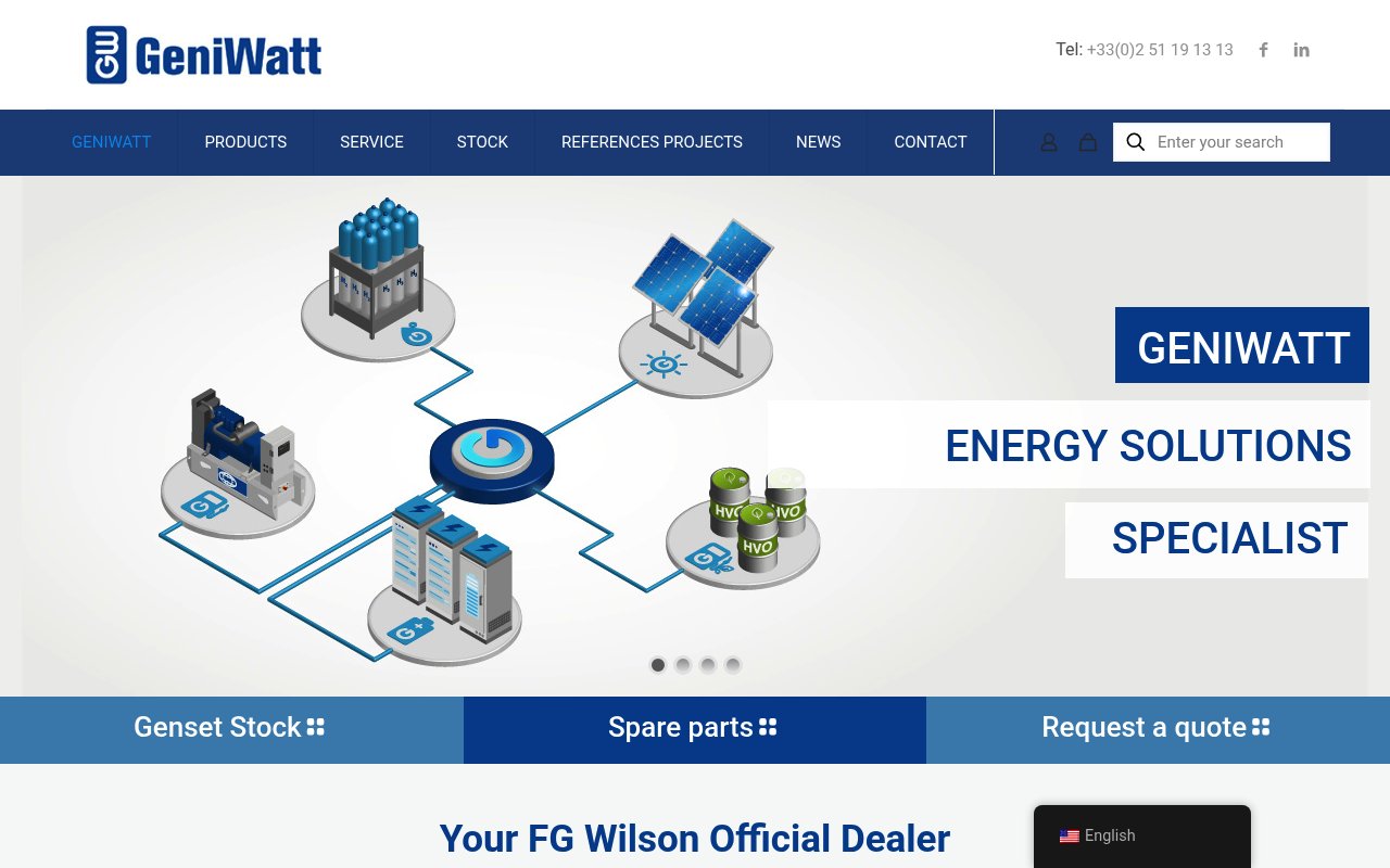 Apercu du site Geniwatt