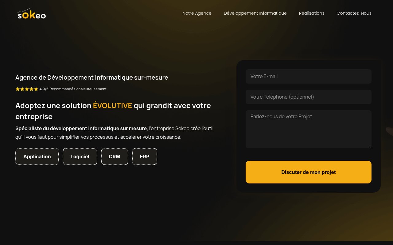 Apercu du site Sokeo