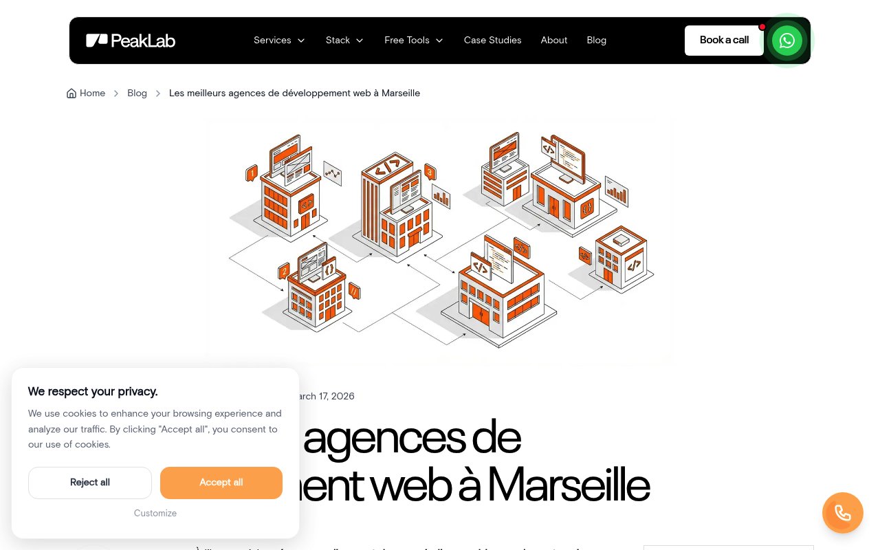 Apercu du site Peaklab