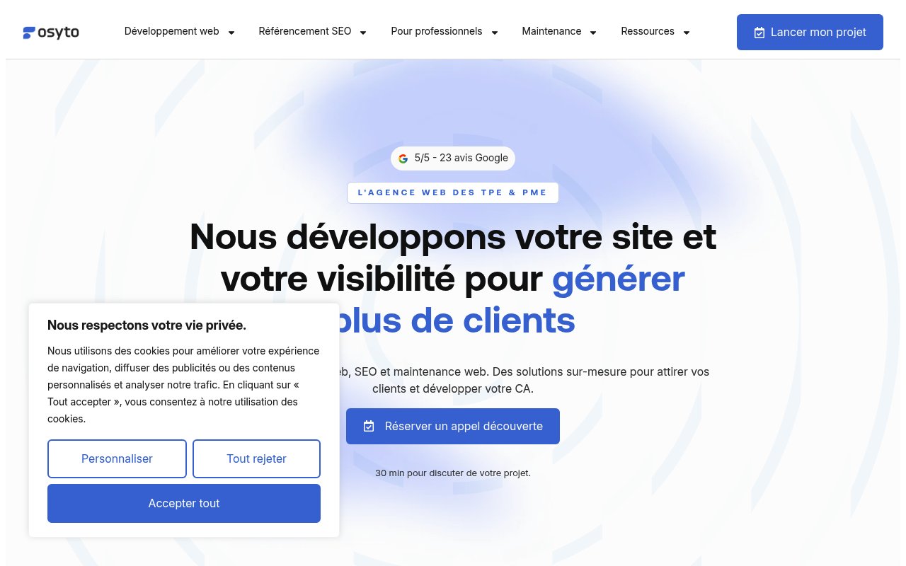 Apercu du site Osyto