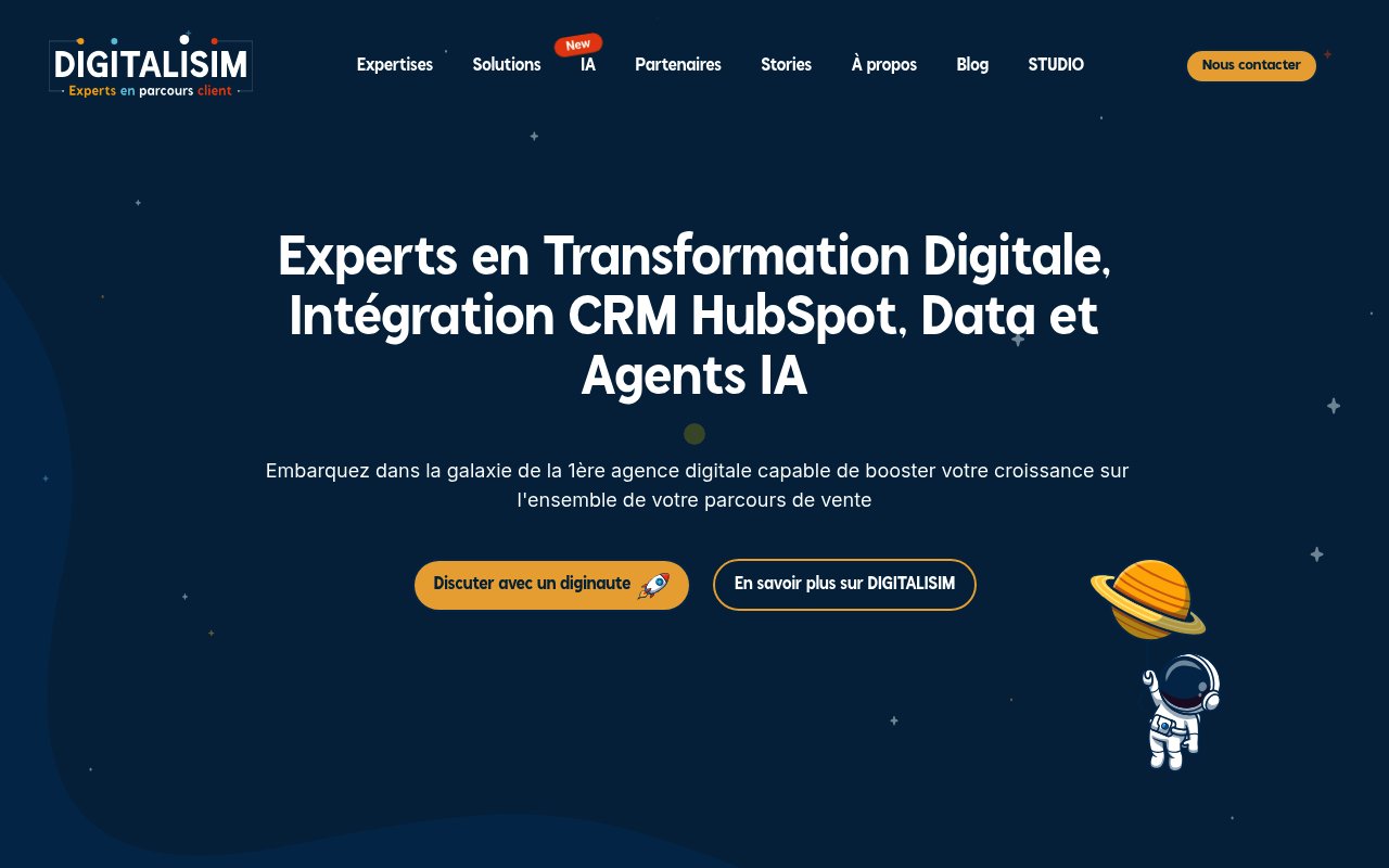 Apercu du site Digitalisim