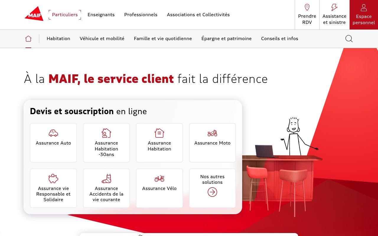 Apercu du site MAIF