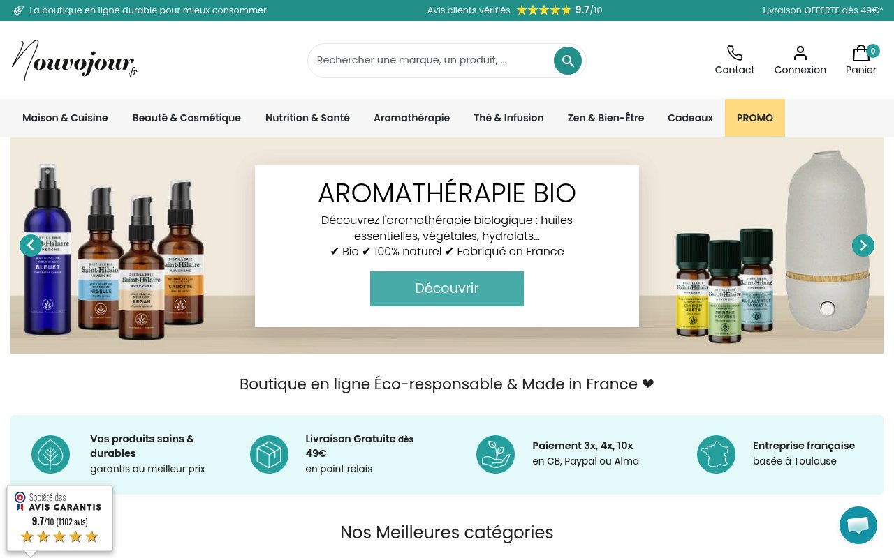 Apercu du site Nouvojour