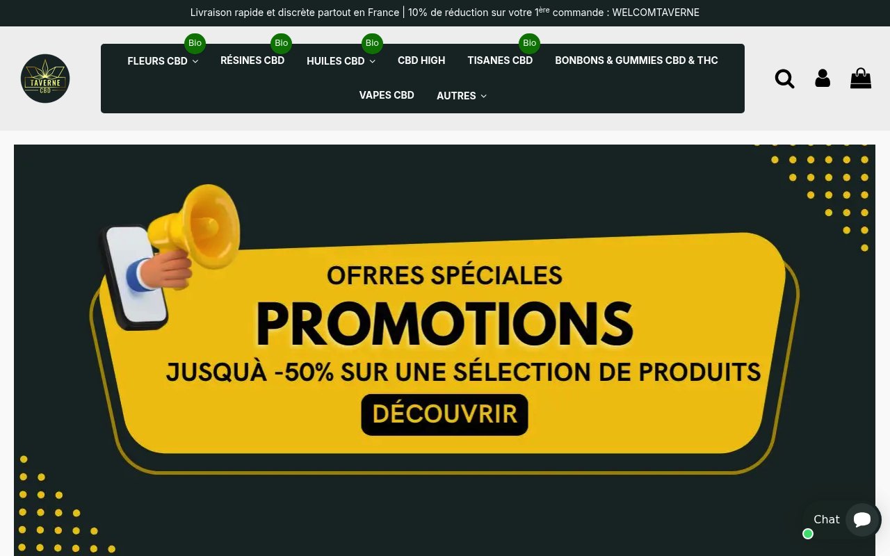 Apercu du site Taverne CBD